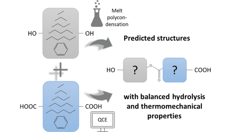 Concept for the optimization of the hydrolysis kinetics of copolyesters